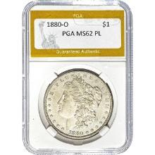 1880-O Morgan Dollar PGA MS62 PL