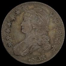 1823 Capped Bust Half Dollar LIGHTLY CIRCULATED