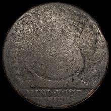 1787 COPPER FUGIO CENT NICELY CIRCULATED