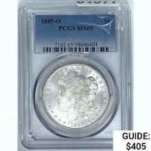 1885-O Morgan Dollar PCGS MS65 SILVER