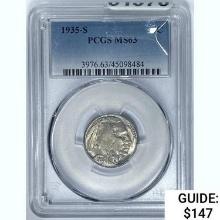 1935-S Buffalo Nickel PCGS MS63
