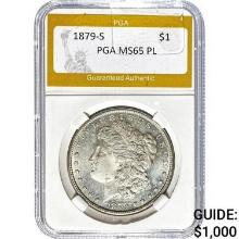 1879-S Morgan Dollar PGA MS65 PL