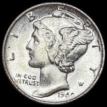 1940-S Mercury Dime GEM BU