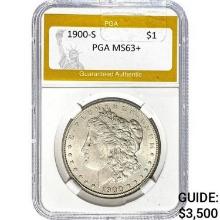 1900-S Morgan Dollar PGA MS63+