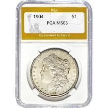 1904 Morgan Silver Dollar PGA MS63