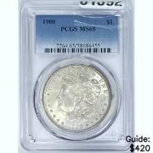 1900 Morgan Dollar PCGS MS65 SILVER