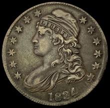 1834 Capped Bust Half Dollar NEARLY UNCIRCULATED
