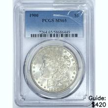 1900 Morgan Dollar PCGS MS65 SILVER
