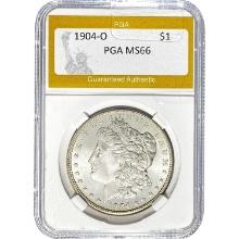 1904-O Morgan Silver Dollar PGA MS66