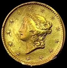 1853 Liberty Head Gold Dollar HIGH GRADE