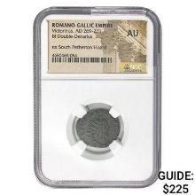 Romano Gallic Victorinus, AD 269-271 BI DBL Denarius NGC