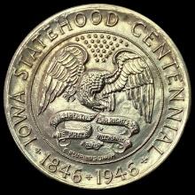 1946 Iowa Centennial Half Dollar CHOICE BU