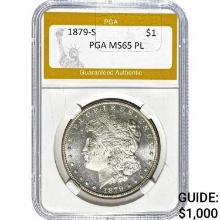 1879-S Morgan Dollar PGA MS65 PL