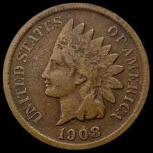 1908-S Indian Head Cent LIGHTLY CIRCULATED