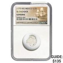 [1772-83] Mexico 1/2 Real El Cazador NGC GENUINE