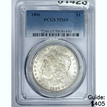 1896 Morgan Dollar PCGS MS65 SILVER