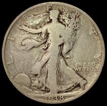 1938-D SILVER Walking Liberty Half Dollar LIGHTLY CIRCULATED