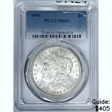 1896 Morgan Dollar PCGS MS65 SILVER