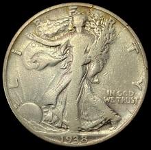 1938-D SILVER Walking Liberty Half Dollar LIGHTLY CIRCULATED