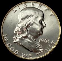 1961 Franklin Silver Half Dollar CHOICE PROOF