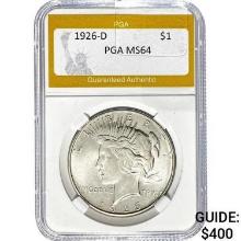 1926-D Peace Dollar PGA MS64