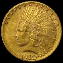 1910-D GOLD $10 Indian Head Eagle CHOICE BU