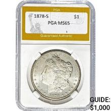 1878-S Morgan Dollar PGA MS65