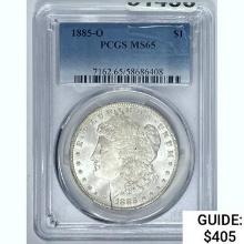 1885-O Morgan Dollar PCGS MS65 SILVER