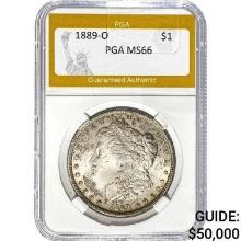 1889-O Morgan Silver Dollar PGA MS66