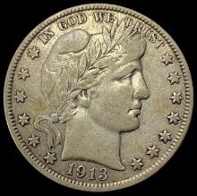 1913 SILVER Barber Half Dollar LIGHTLY CIRCULATED