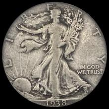 1938-D Walking Liberty Half Dollar LIGHTLY CIRCULATED