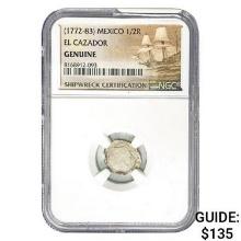 [1772-83] Mexico 1/2 Real El Cazador NGC GENUINE