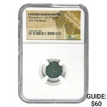 East Roman Theodosius I, AD 379-395 AE4 Nummus NGC