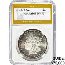 1878-CC Morgan Dollar PGA MS66 DMPL