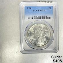 1886 Morgan Dollar PCGS MS65 SILVER