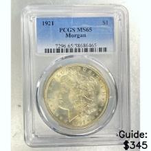 1921 Morgan Dollar PCGS MS65
