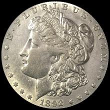 1892 Morgan Silver Dollar CLOSELY UNCIRCULATED