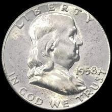 1958 Franklin Half Dollar CHOICE BU
