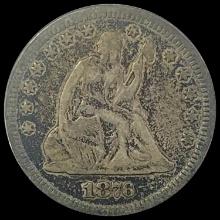 1876 Seated Liberty Quarter LIGHTLY CIRCULATED
