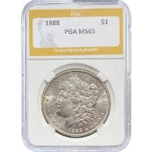 1888 Morgan Silver Dollar PGA MS65