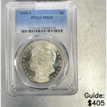 1880-S Morgan Dollar PCGS MS65 SILVER