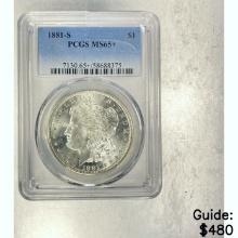 1881-S Morgan Dollar PCGS MS65+ SILVER