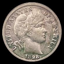 1898-O Barber Dime LIGHTLY CIRCULATED