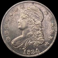 1834 Capped Bust Half Dollar ABOUT UNCIRCULATED