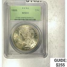 1885 Morgan Dollar PCGS MS64 SILVER
