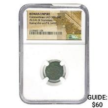 Roman Constantinian cAD 330-340 AE3/4 BI Nummus NGC