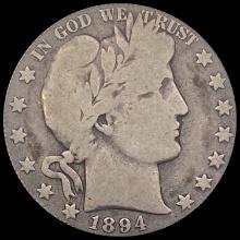 1894-O Barber Half Dollar LIGHTLY CIRCULATED