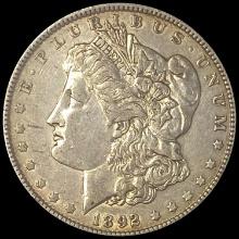 1892 Morgan Silver Dollar NEARLY UNCIRCULATED