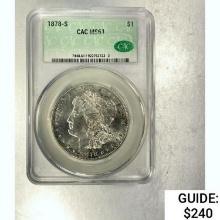 1878-S Morgan Dollar CAC MS61