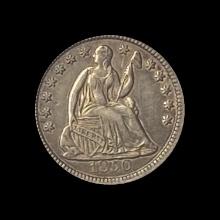 1850 Seated Liberty Half Dime NEARLY UNCIRCULATED